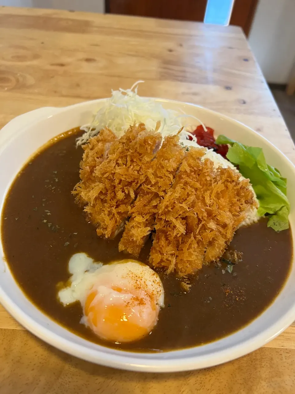 Pork Katsu Curry rice with Onsen egg|Yoku kuu kyaku daさん