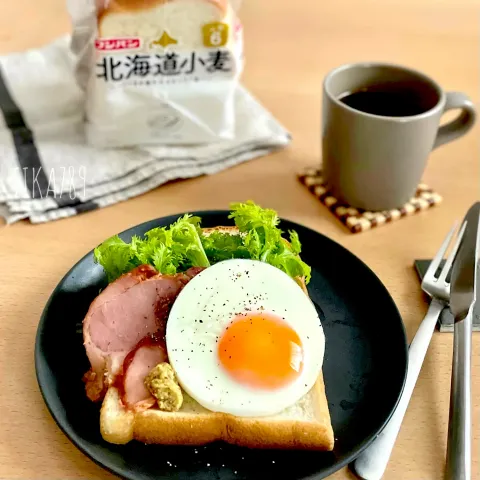 「北海道小麦」を使ってみたSnapdishの料理・レシピ写真:北海道小麦 で オープンサンド