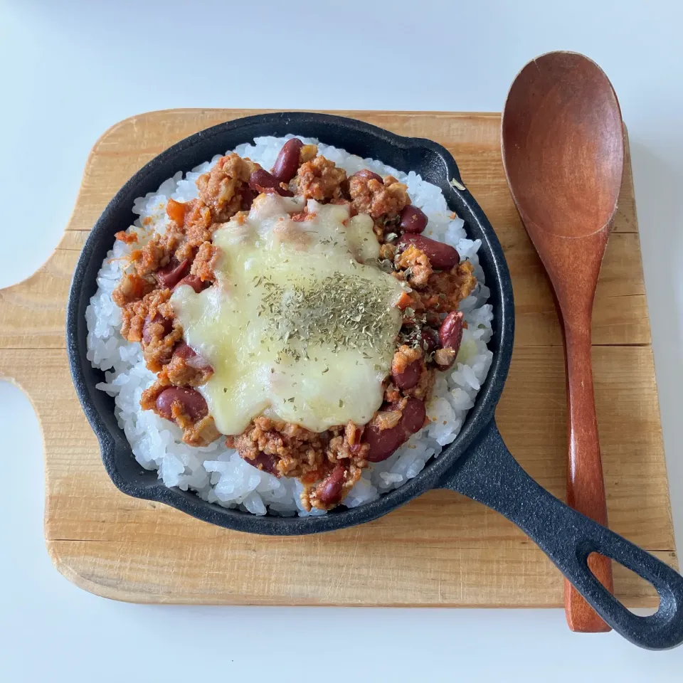 作り置きチリコンカンでブランチ🍴☕️|chibiさん