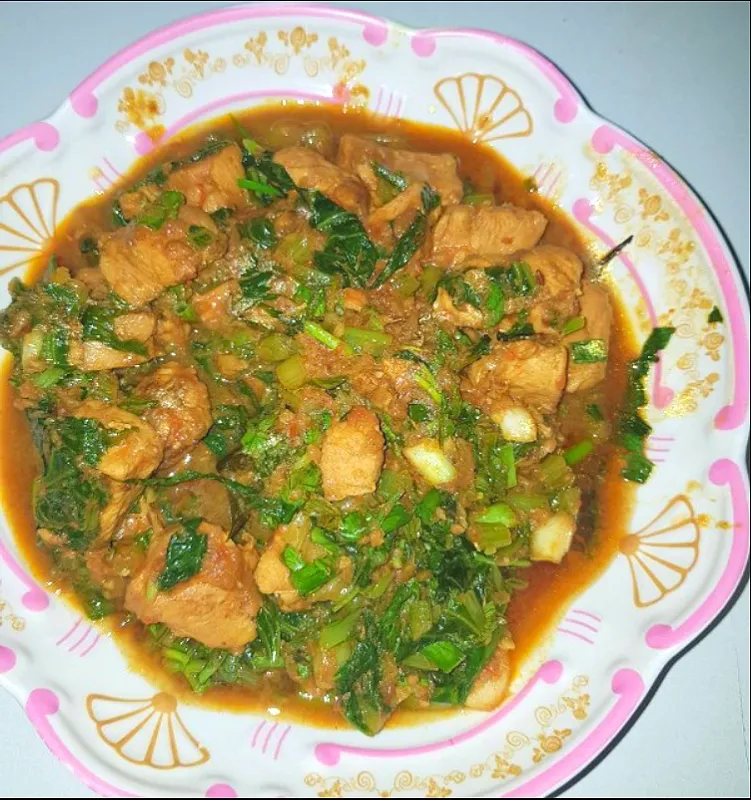 chicken and spinach curry|patlovestocookさん