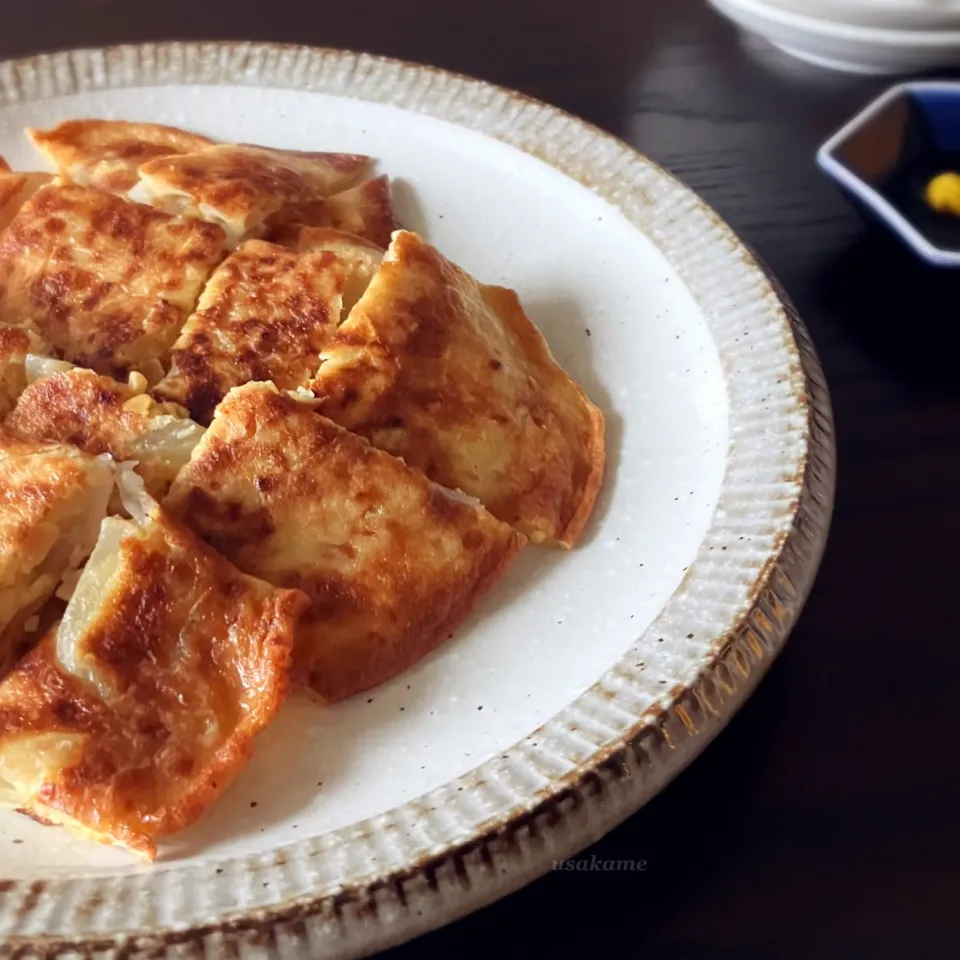 餅入り納豆チヂミ|うさかめさん