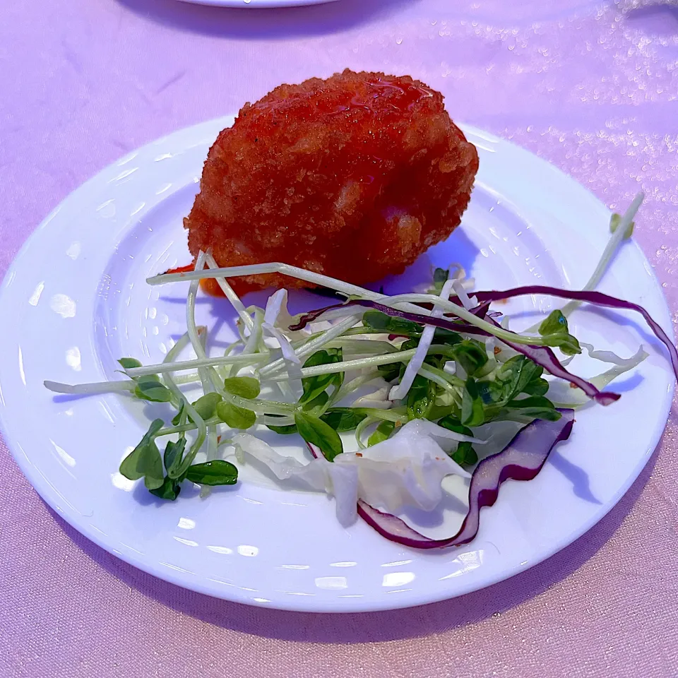 Deep fried crab claw with shrimp paste|skyblueさん