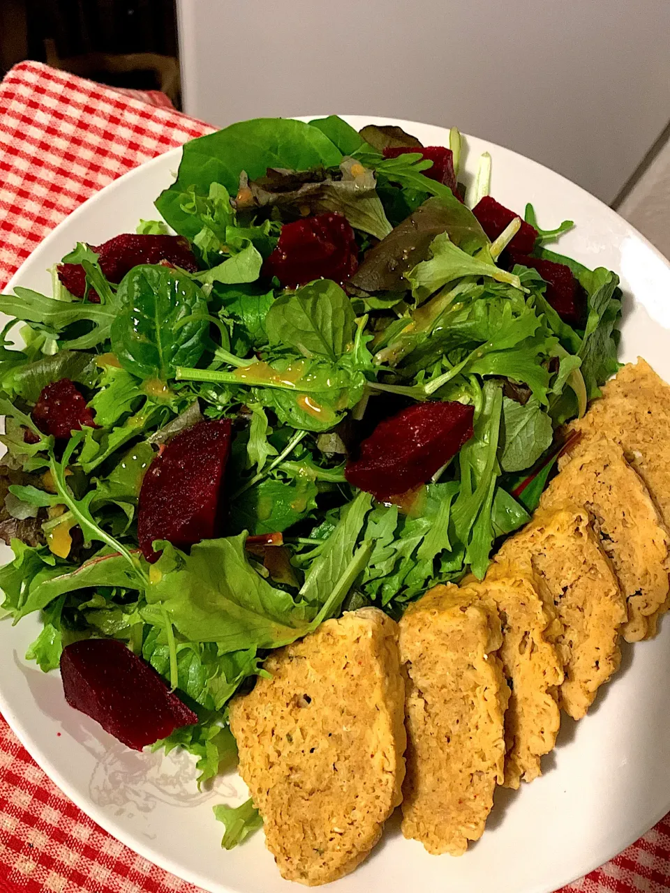 Oat protein with fresh salad|Chidinma Emmanuelさん