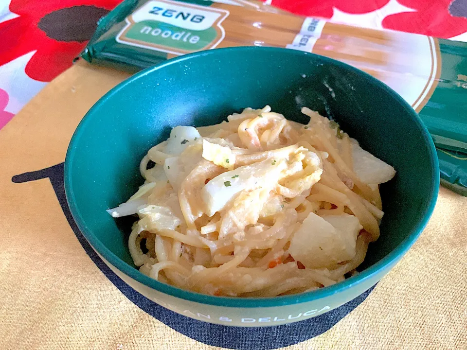 ZEMB麺で豆乳クリームパスタ|yumyum😋さん