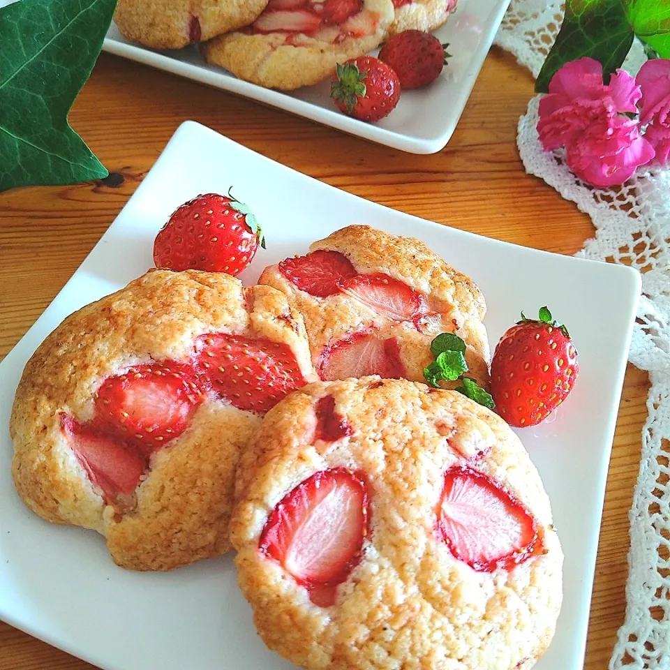 marichさんの料理 フレッシュいちごクッキー|とまと🍅さん