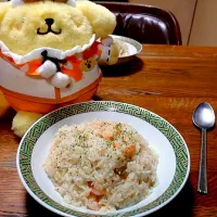 Snapdishの料理写真:エビピラフ|わんこ餅さん