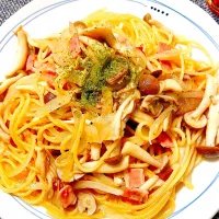 Snapdishの料理写真:きのこたっぷりパスタ|taka-chanさん