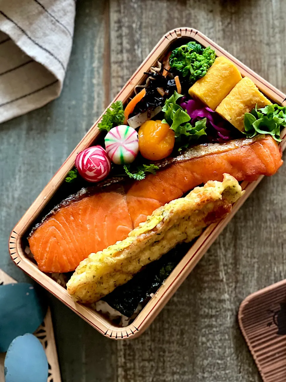 今日のお弁当🍱刷毛塗り醤油の海苔弁|chiaki3（平川ちあき）さん