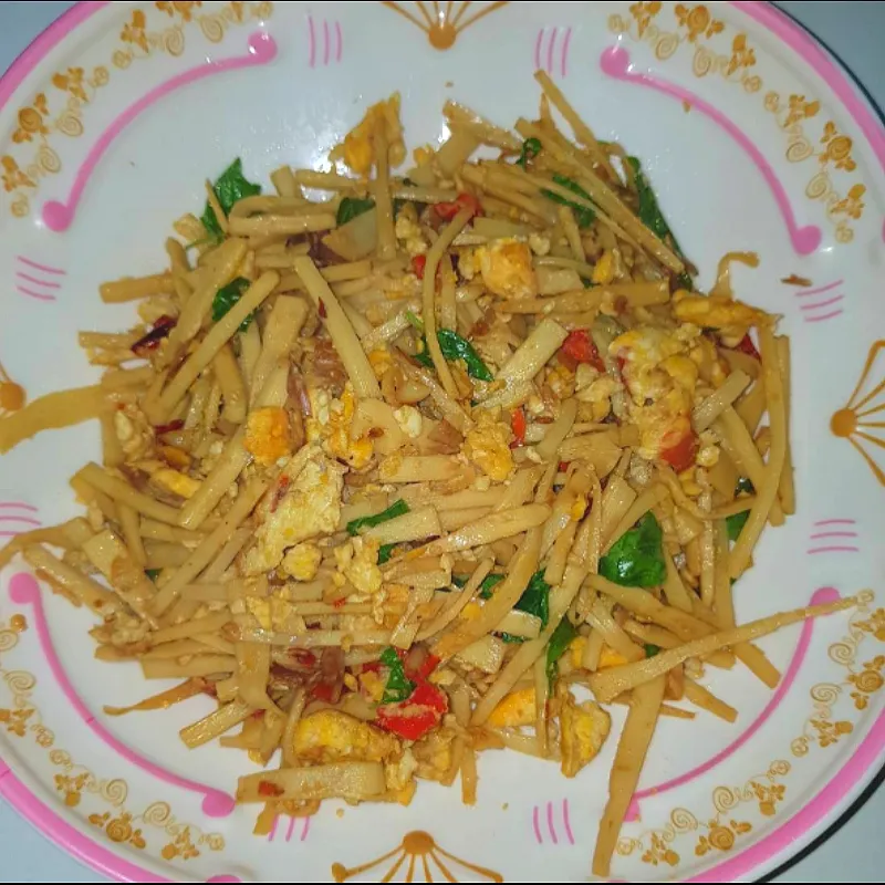 stir fry bamboo shoots with egg|patlovestocookさん