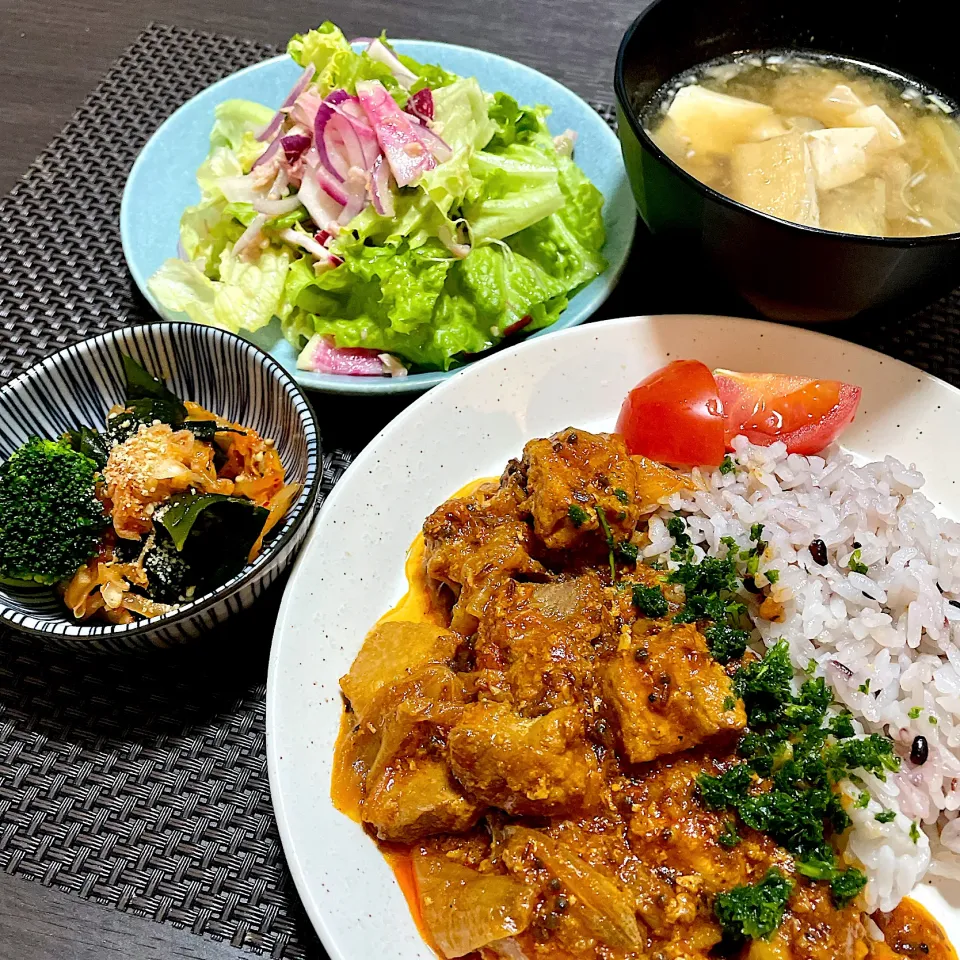 麹モリモリの晩御飯✨ビンダルカレー等|yukki-----さん