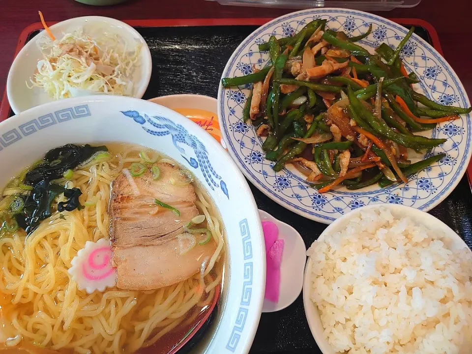 青椒肉絲、塩ラーメン|nobさん