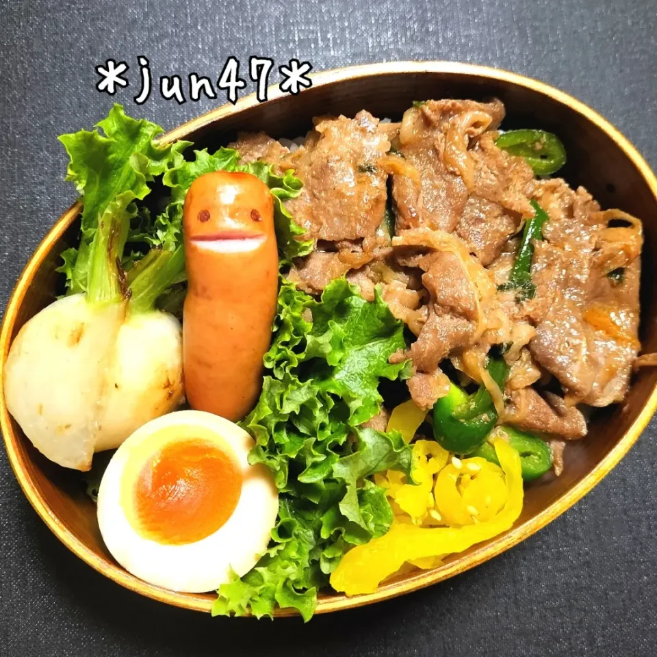 Snapdishの料理写真:本日のゆる弁□　プルコギ弁当　20230124|jun47さん