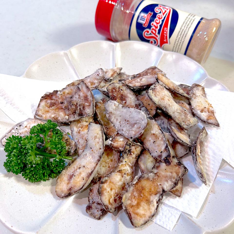 パパ氏さんの料理 使い切り❗️捨てない❗️里芋の皮揚げたら美味しいですよ〜😋おやつにも👍