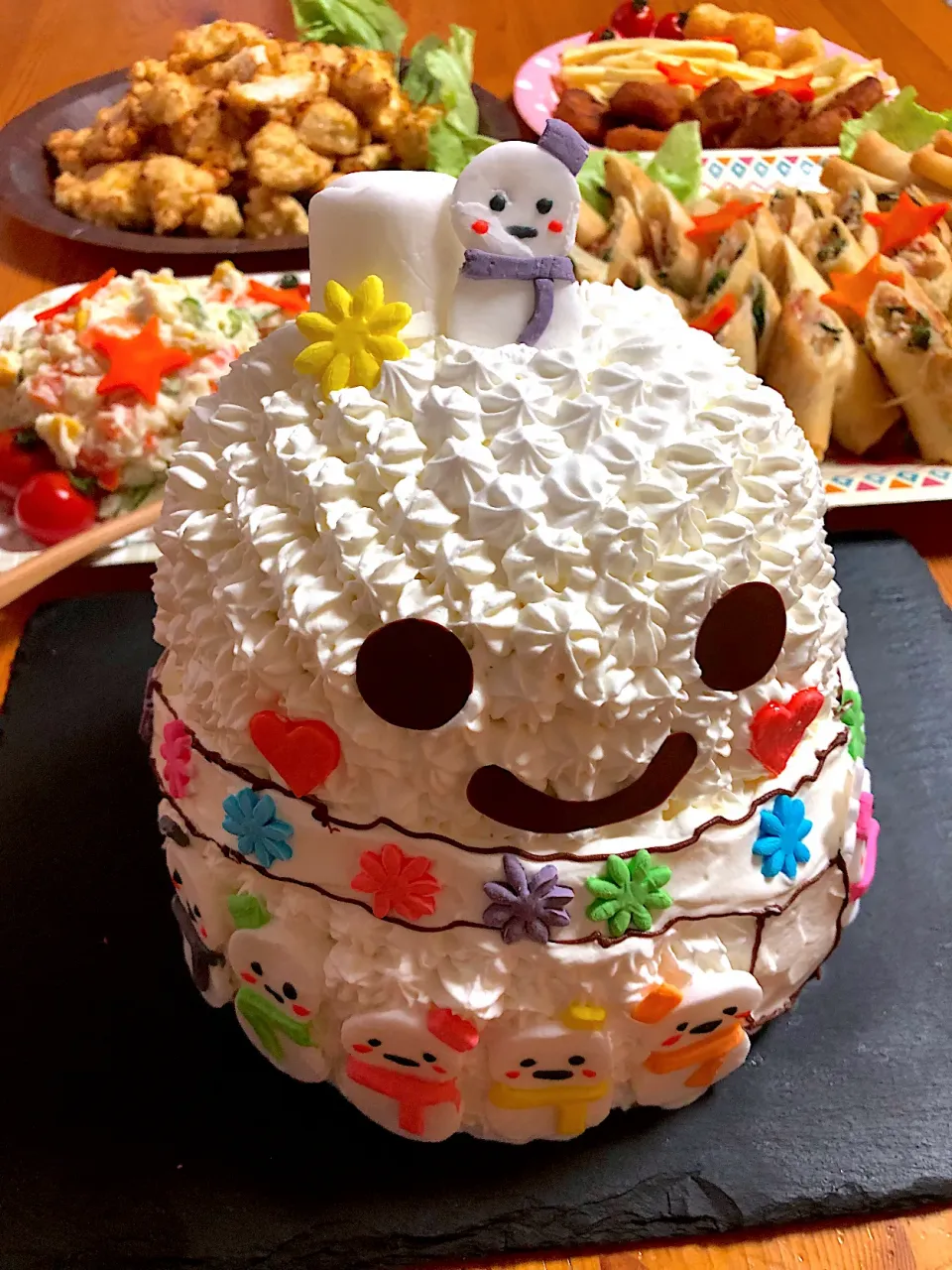 誕生日ケーキSnowMan|ඊゆかඊさん