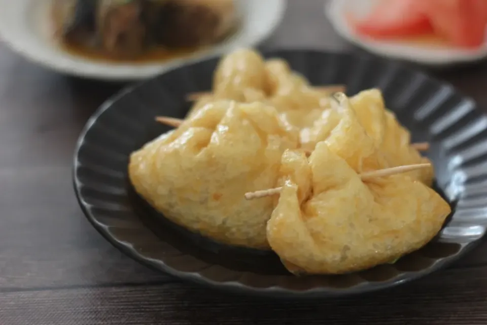 餅入り巾着の白だしさっと煮|ちいさなしあわせキッチンさん