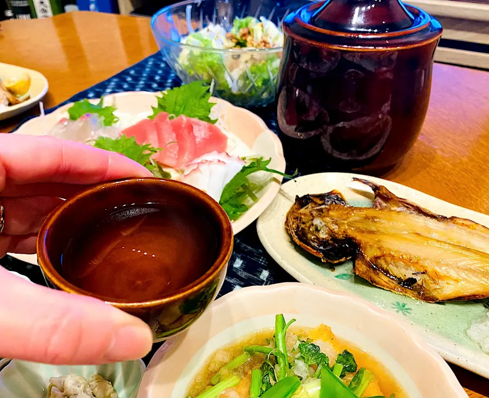 Snapdishの料理写真:寒い日の熱燗晩酌|Emi Mikadoさん