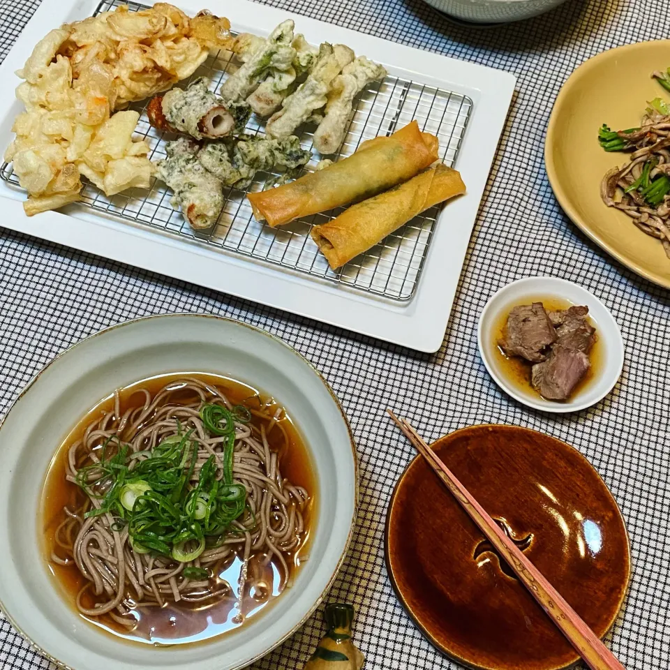 蕎麦と揚げ物|麻紀子さん