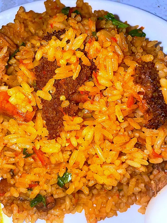 Assorted jollof rice|Kiara Udemezueさん