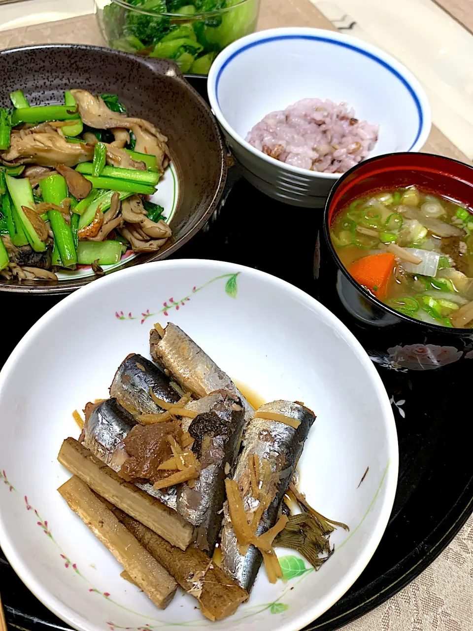 Snapdishの料理写真:イワシの煮付けの夜ご飯|yasukoさん