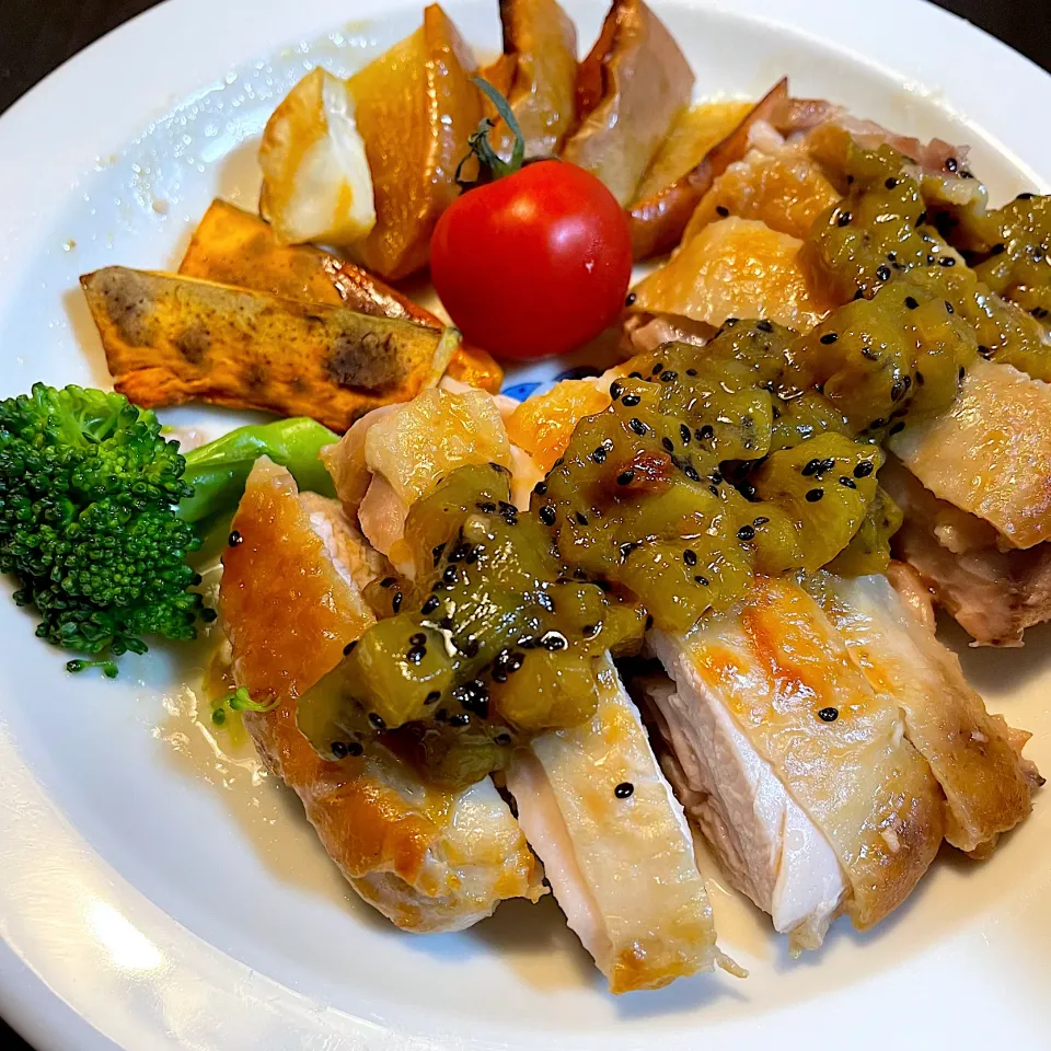 チキンステーキとキウイソース|DKさん