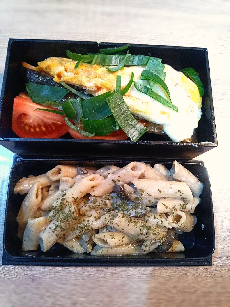 きのこのショートパスタ弁当|たんごたんごさん