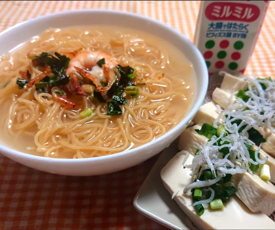 香港風(ZENB)豆湯麺
ねぎ塩豆腐|マギーさん