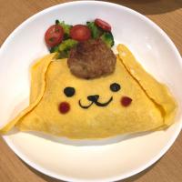ポムポムプリンのハンバーグオムライス