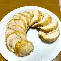 Snapdishの料理写真:チキンサラダカレー風味|sakusaku225さん