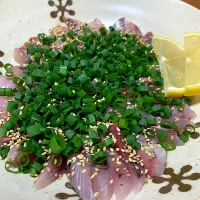 あじの刺身|きょんさん