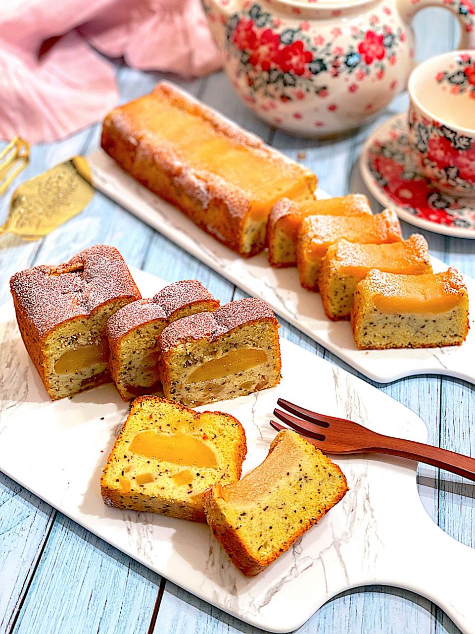あのりんご🍎たちが美味しいケーキに🥰
