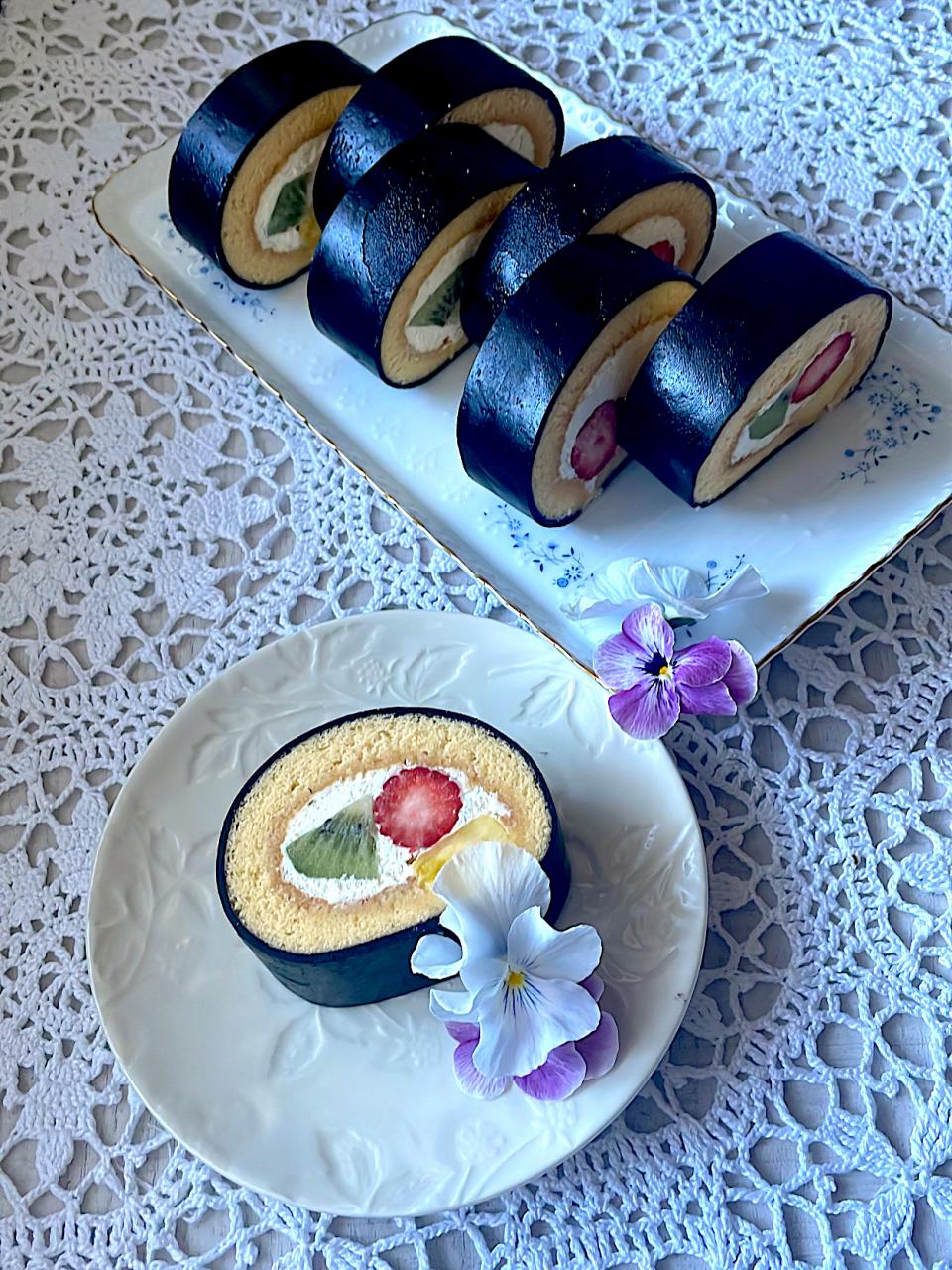 恵方巻きロールケーキ