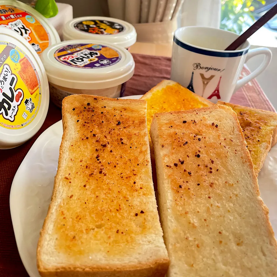 ポテトースト4種食べ比べでモーニング😋|だまさん