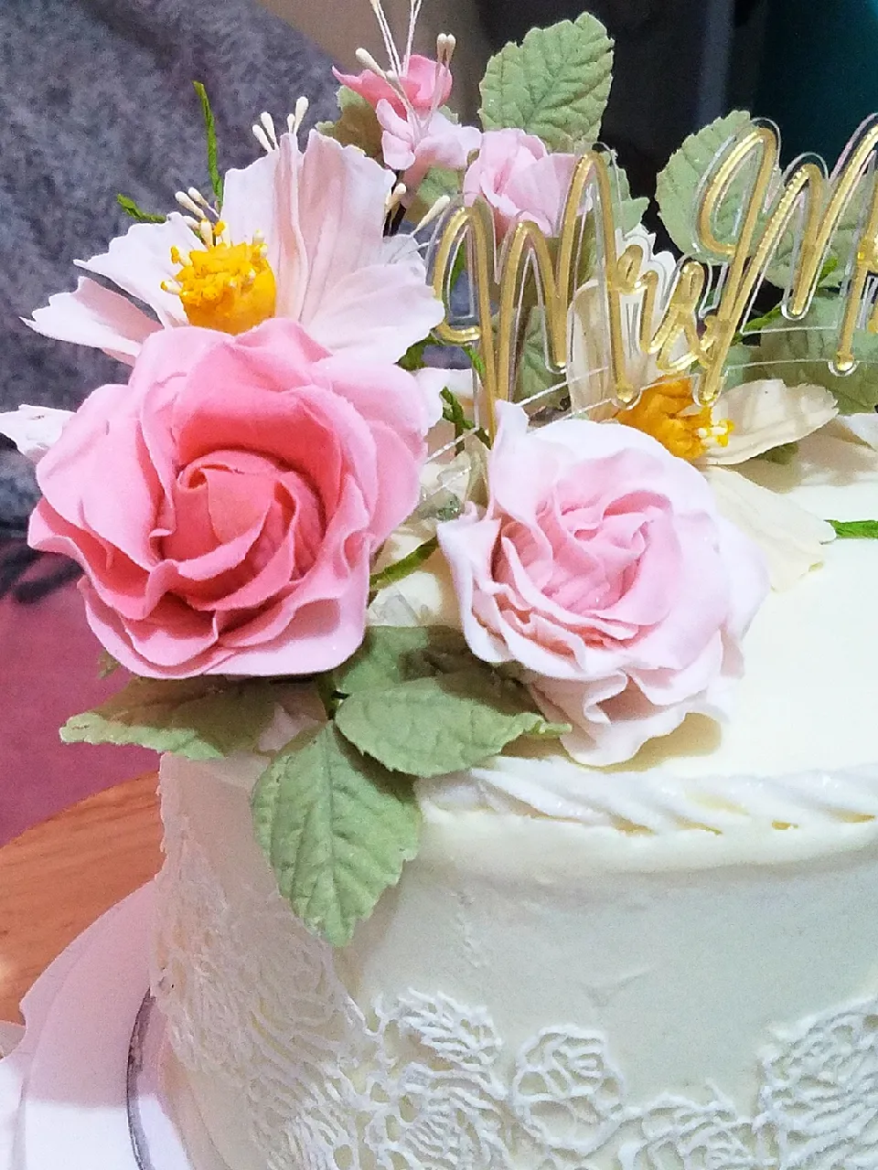 sugar flower cake|Zeldy Sorianoさん