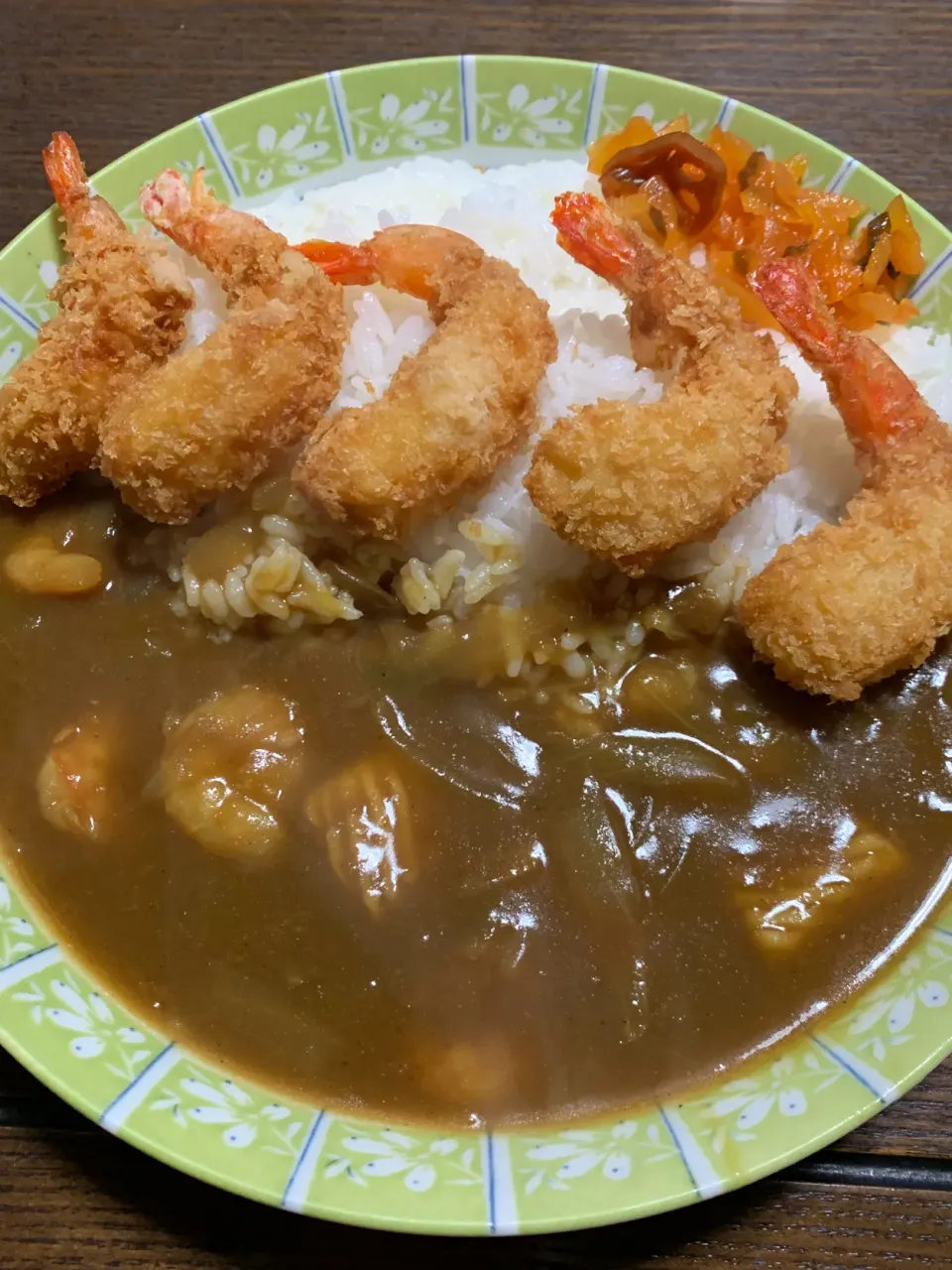 エビフライシーフードカレー🦐|きよっさんさん