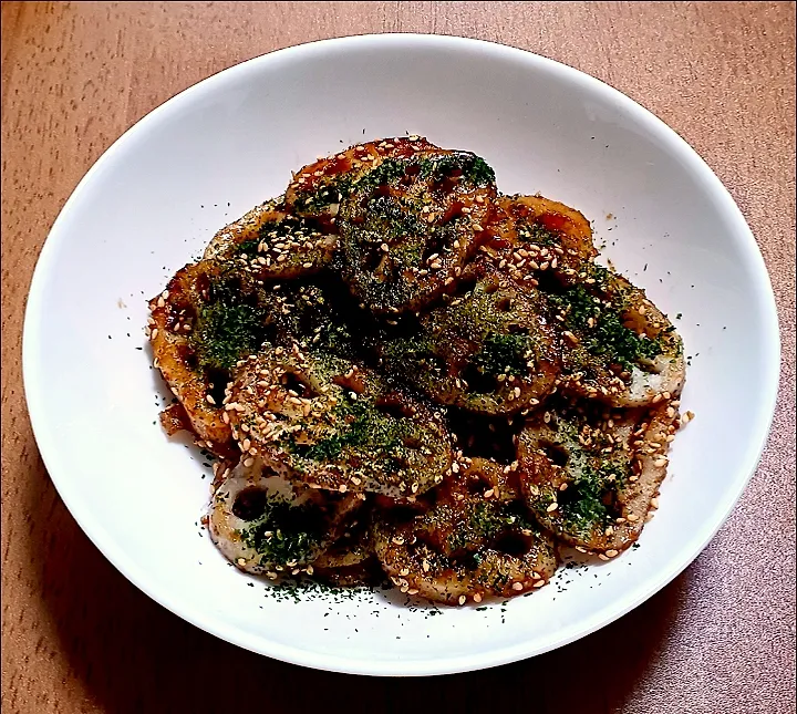 レンコンの甘酸っぱ辛青海苔炒め駅中風|ナナさん