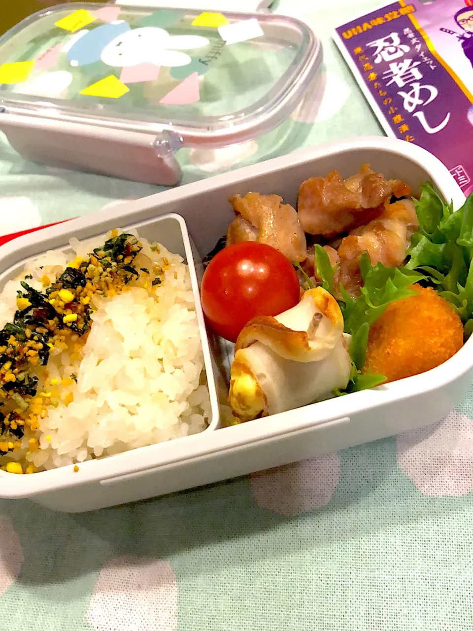 Snapdishの料理写真:2023.1.31  ＊今日のお弁当＊塩焼き鳥＊|rinrin*mama*さん