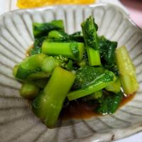 菜の花の辛子醤油和え