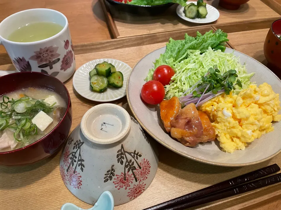 てりたまチキン定食(昨夜の晩ごはん)|kozue512さん