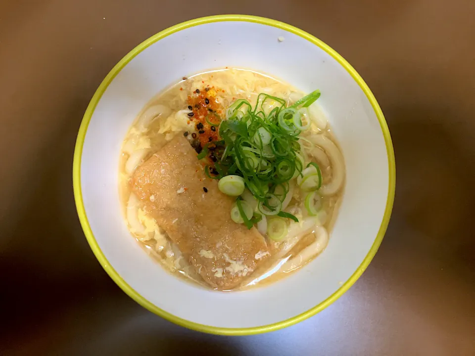 イシメン きつねうどん(玉子入)ハーフ|ばーさんさん