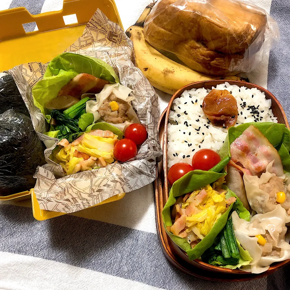 Snapdishの料理写真:次男＆三男男子高校生弁当|mickyさん