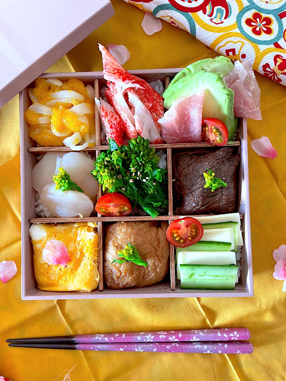 サミカさんの料理 俄か仕立てのモザイク寿司✨サミカさん❤️お誕生日おめでとうございます🎂🎉