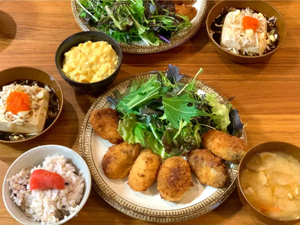 知内町のふるさと納税返礼品！カキフライ定食！|ふくすけ食堂さん