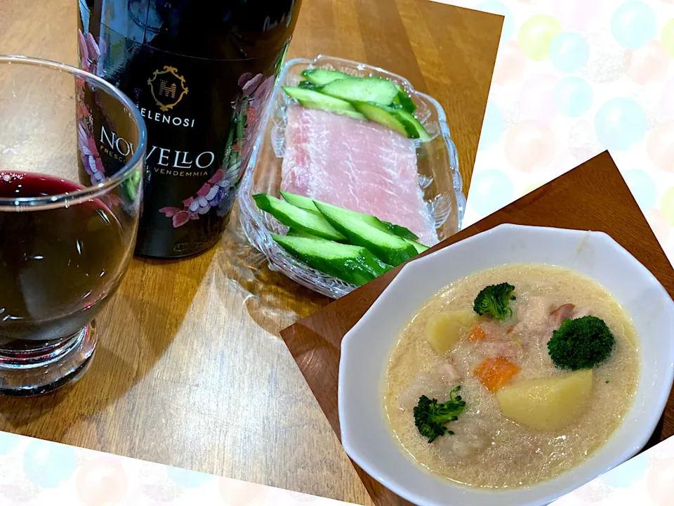 Snapdishの料理写真:ヴィーノ・ノヴェッロ🍷　頂きました|sakuramochiさん