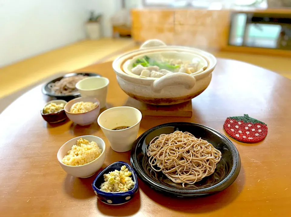 蒸し野菜♡発芽玄米ご飯♡雲仙蕎麦♡おから|さくたえさん