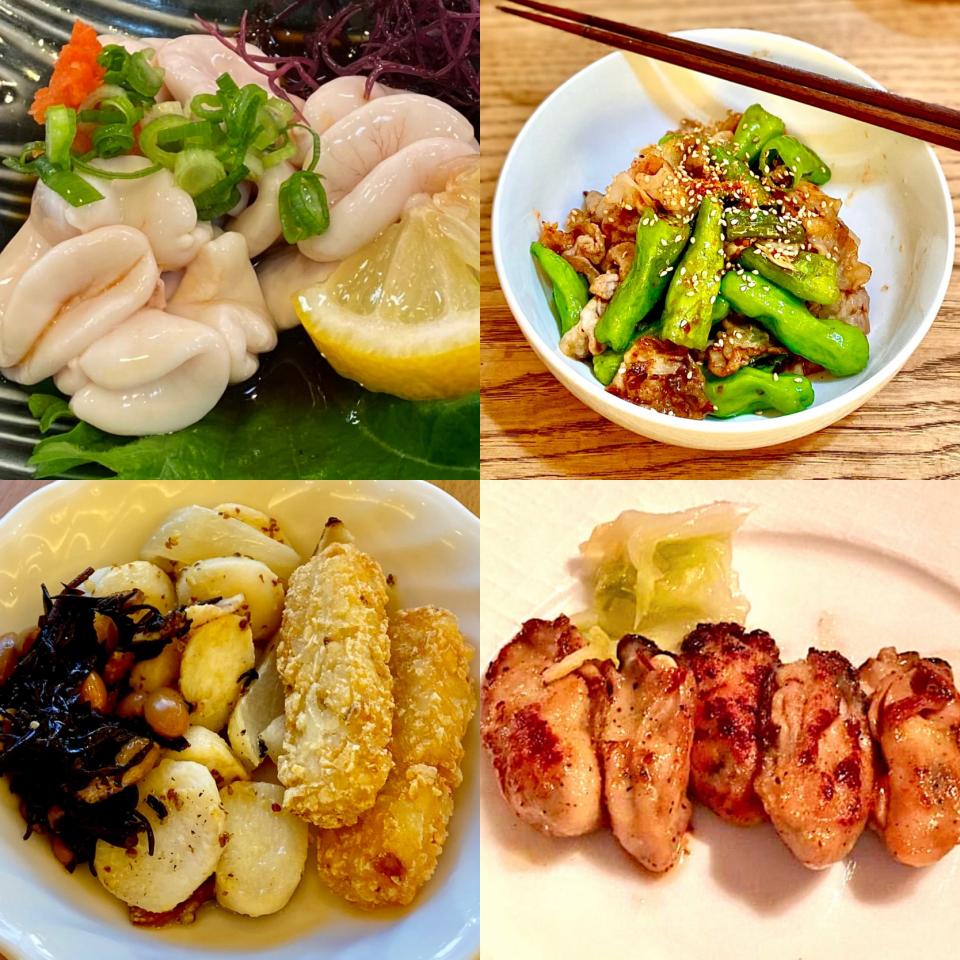 白子ポンと牡蠣のソテーで晩酌スタート