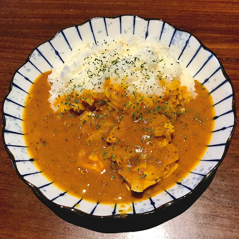 鶏ささみの茹で汁で15分で作るバターチキントマトカレー|deekay71さん