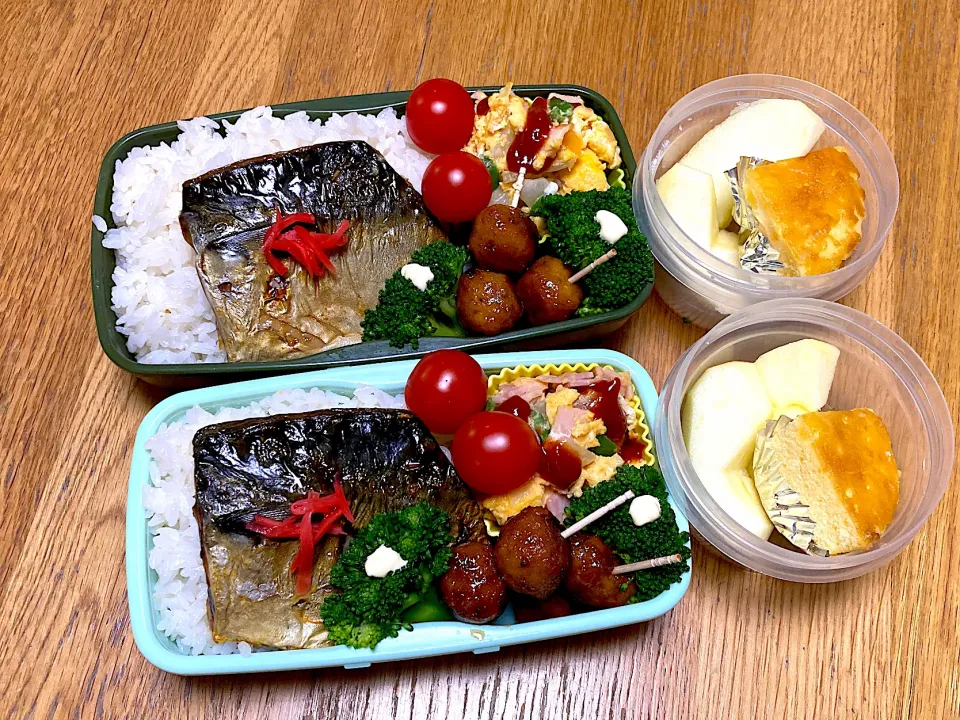 Snapdishの料理写真:塩サバ弁当|ゆさん