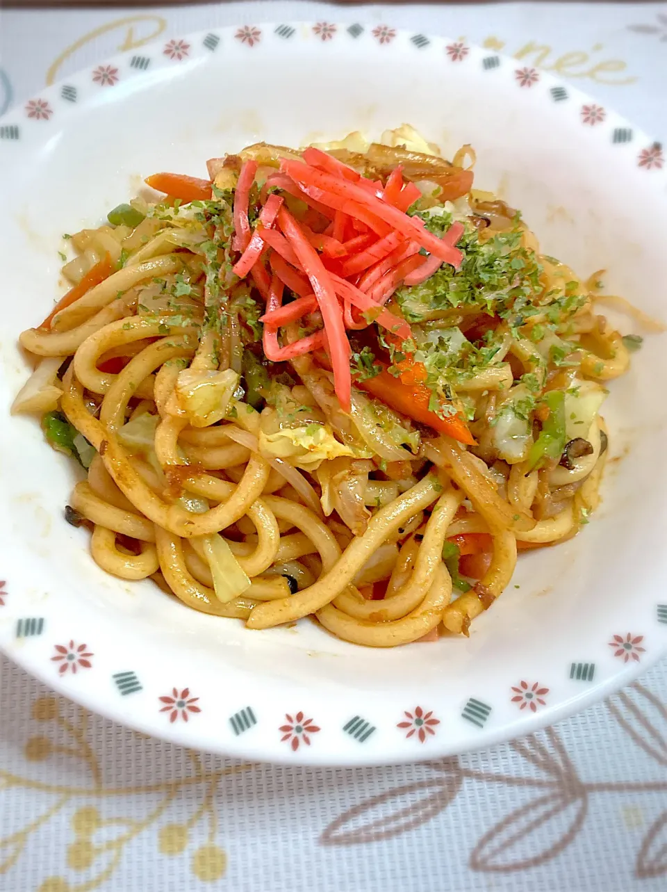 ２月2日の昼食⭐︎焼きうどん|樹里亜さん