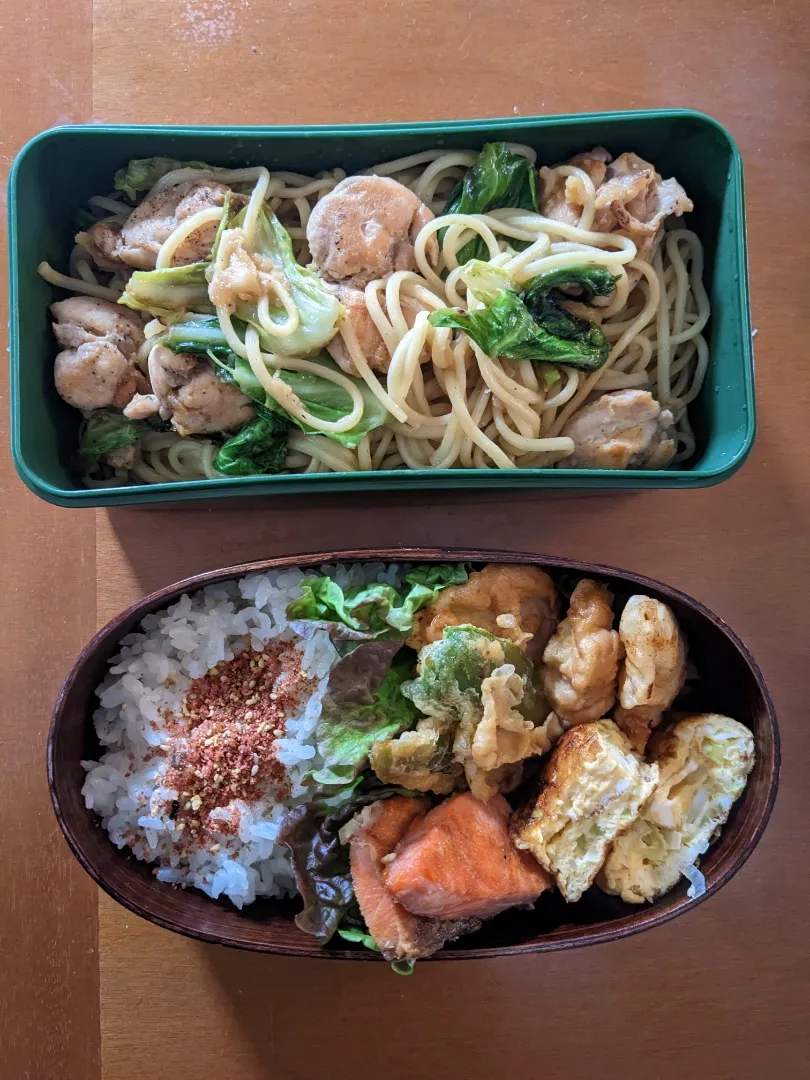 蒜山焼きそばと鶏天弁当|こうさん