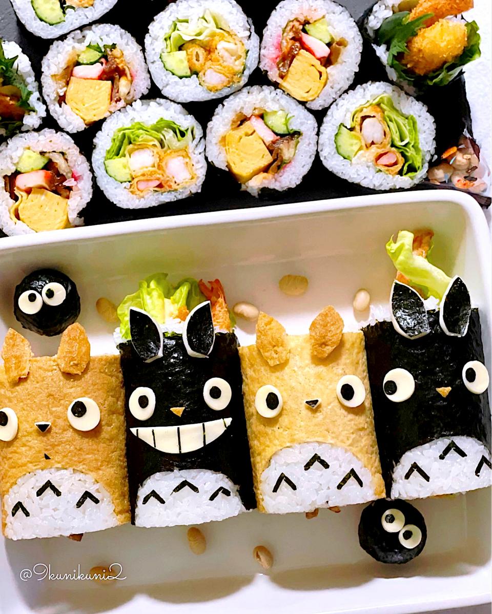 トトロの恵方巻き✨